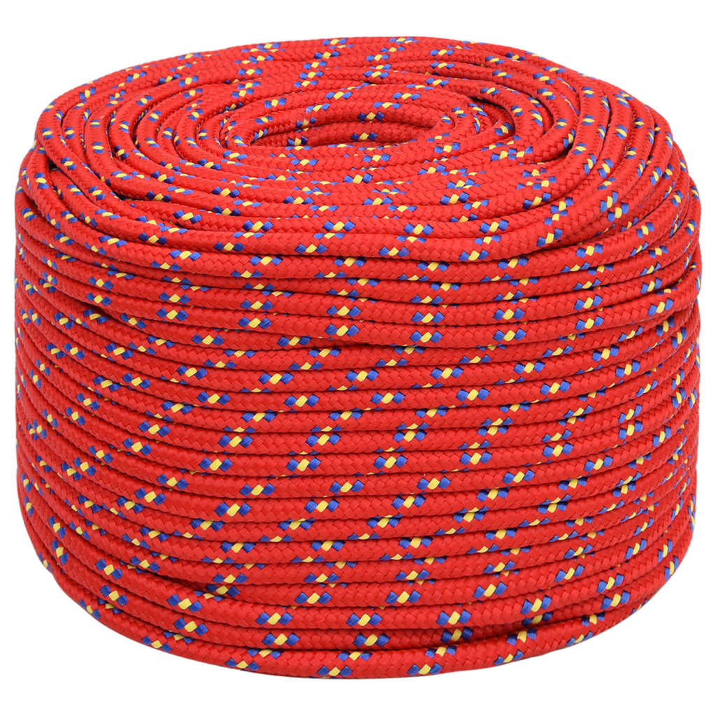 vidaXL Boottouw 6 mm 250 m polypropyleen rood afbeelding