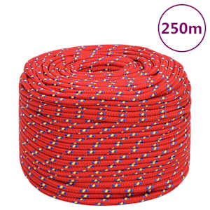 Lodní lano červené 8 mm 250 m polypropylen - obrázek 1