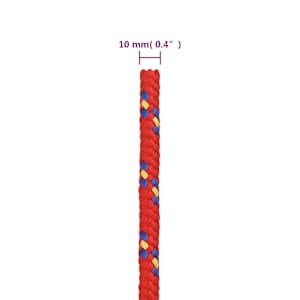 Lodní lano červené 10 mm 25 m polypropylen - obrázek 6