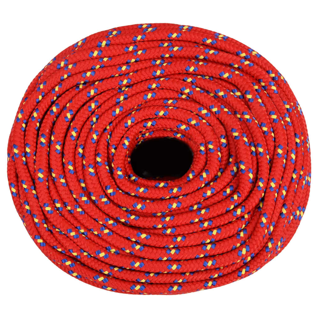 Thumbnail - vidaXL Bootsseil Rot 10 mm 100 m Polypropylen