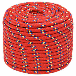 Lodní lano červené 14 mm 25 m polypropylen - obrázek 2