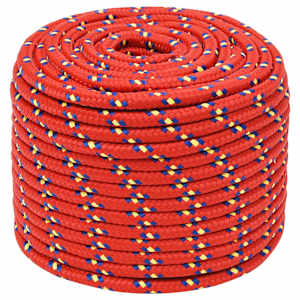 Lodní lano červené 14 mm 100 m polypropylen - obrázek 2