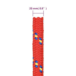 Lodní lano červené 20 mm 50 m polypropylen - obrázek 6