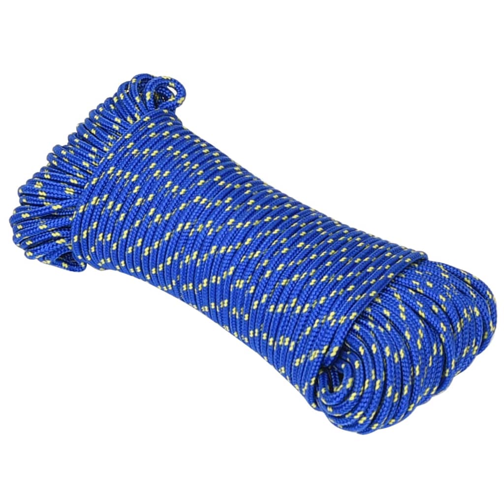 vidaXL Boottouw 5 mm 50 m polypropyleen blauw afbeelding