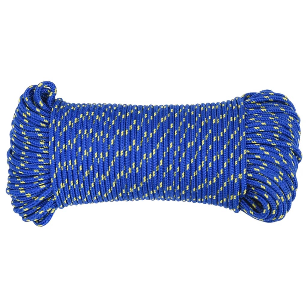 Thumbnail - vidaXL Bootsseil Blau 5 mm 100 m Polypropylen