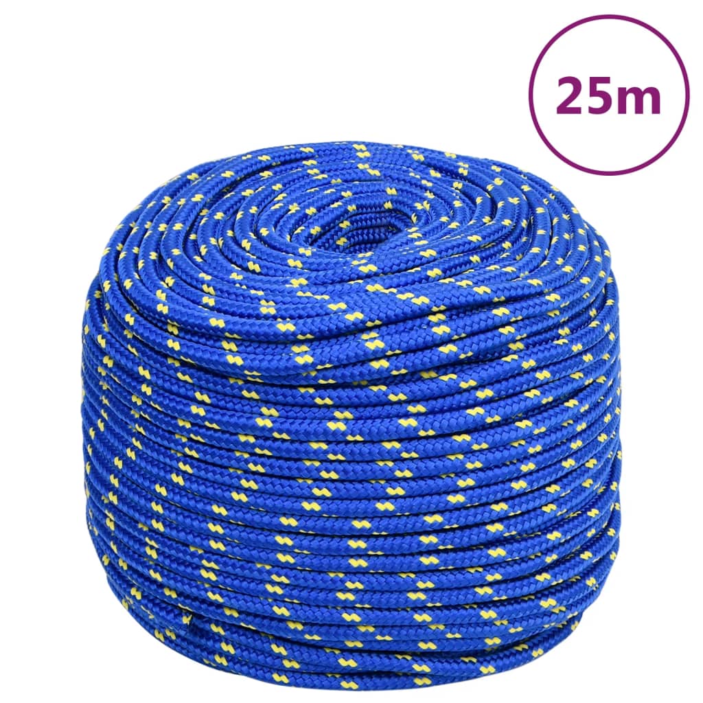 Petrashop  Lodní lano modré 6 mm 25 m polypropylen