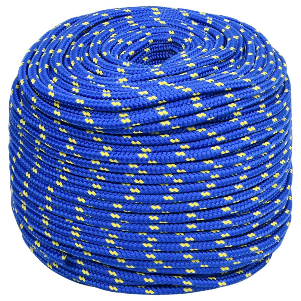 vidaXL Boottouw 6 mm 250 m polypropyleen blauw afbeelding