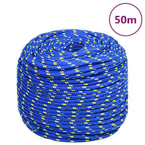 Lodní lano modré 8 mm 50 m polypropylen - obrázek 1