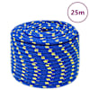 vidaXL paadik&ouml;is, sinine, 12 mm, 25 m, pol&uuml;prop&uuml;leen