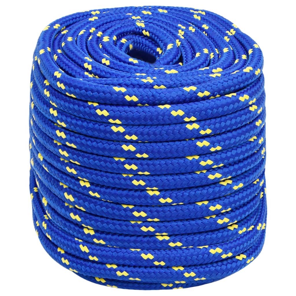 vidaXL Frânghie de barcă, albastru, 16 mm, 25 m, polipropilenă