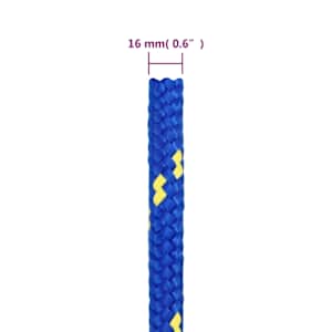 Lodní lano modré 16 mm 25 m polypropylen - obrázek 6