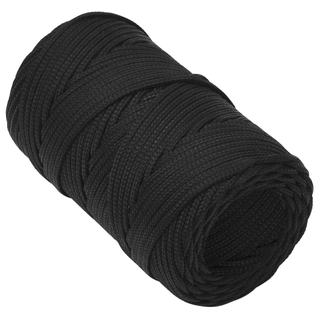 Thumbnail - vidaXL Bootsseil Schwarz 2 mm 25 m Polypropylen