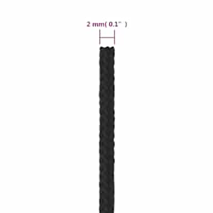 Lodní lano celočerné 2 mm 25 m polypropylen - obrázek 6