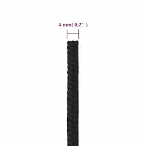 Lodní lano celočerné 4 mm 100 m polypropylen - obrázek 6