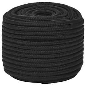 Lodní lano celočerné 12 mm 25 m polypropylen - obrázek 2