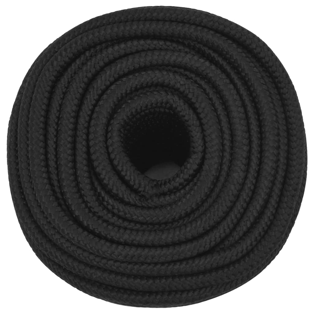 Thumbnail - vidaXL Bootsseil Schwarz 14 mm 100 m Polypropylen