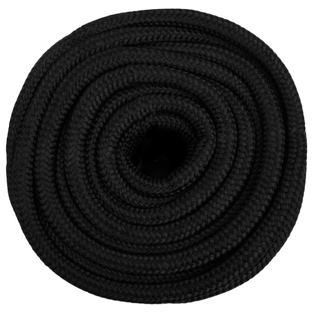Thumbnail - vidaXL Bootsseil Schwarz 18 mm 50 m Polypropylen