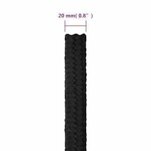 Lodní lano celočerné 20 mm 25 m polypropylen - obrázek 6