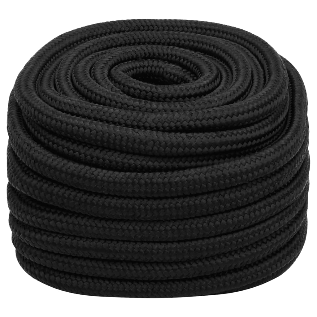 Thumbnail - vidaXL Bootsseil Schwarz 20 mm 100 m Polypropylen