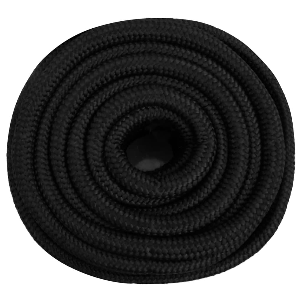 Thumbnail - vidaXL Bootsseil Schwarz 20 mm 100 m Polypropylen