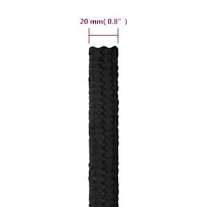 Lodní lano celočerné 20 mm 100 m polypropylen - obrázek 6