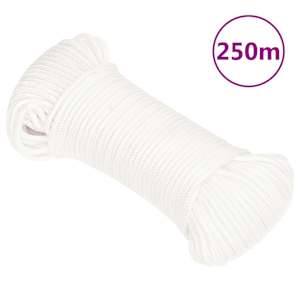 Lodní lano celobílé 4 mm 250 m polypropylen - obrázek 1