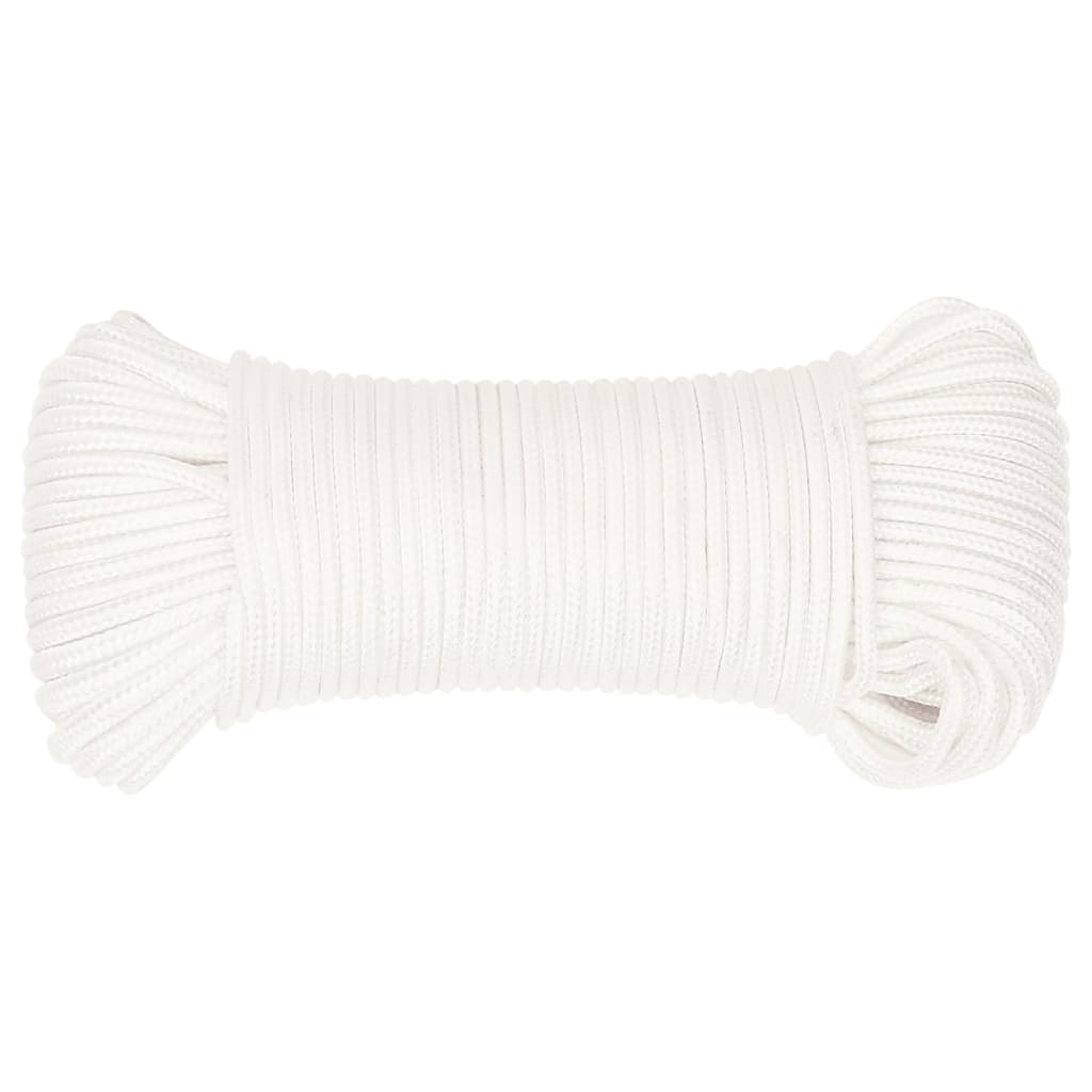 Thumbnail - vidaXL Bootsseil Weiß 4 mm 250 m Polypropylen