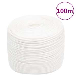 Lodní lano celobílé 6 mm 100 m polypropylen - obrázek 1