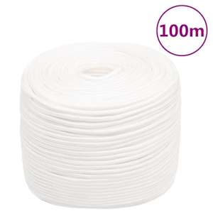Lodní lano celobílé 10 mm 100 m polypropylen - obrázek 1