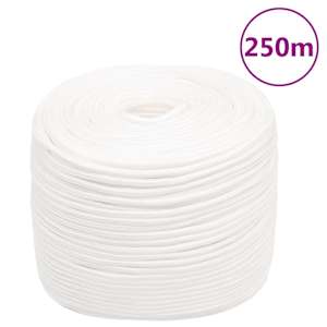 Lodní lano celobílé 10 mm 250 m polypropylen - obrázek 1