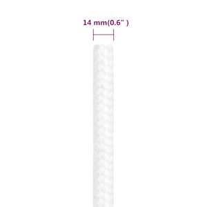 Lodní lano celobílé 14 mm 25 m polypropylen - obrázek 6