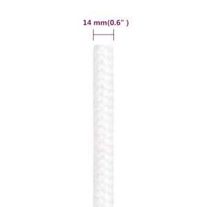 Lodní lano celobílé 14 mm 50 m polypropylen - obrázek 6