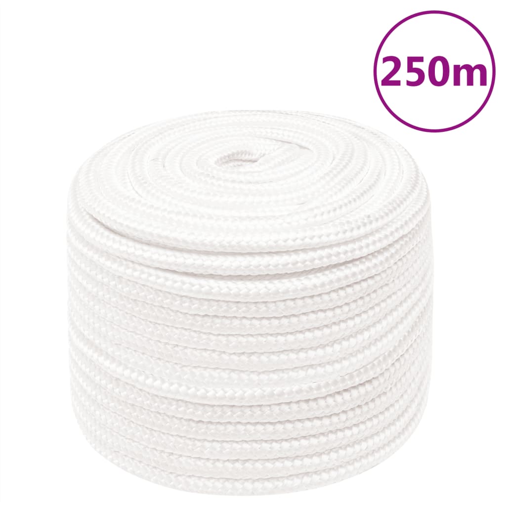 Corde de bateau Blanc complet 14 mm 250 m polypropylène