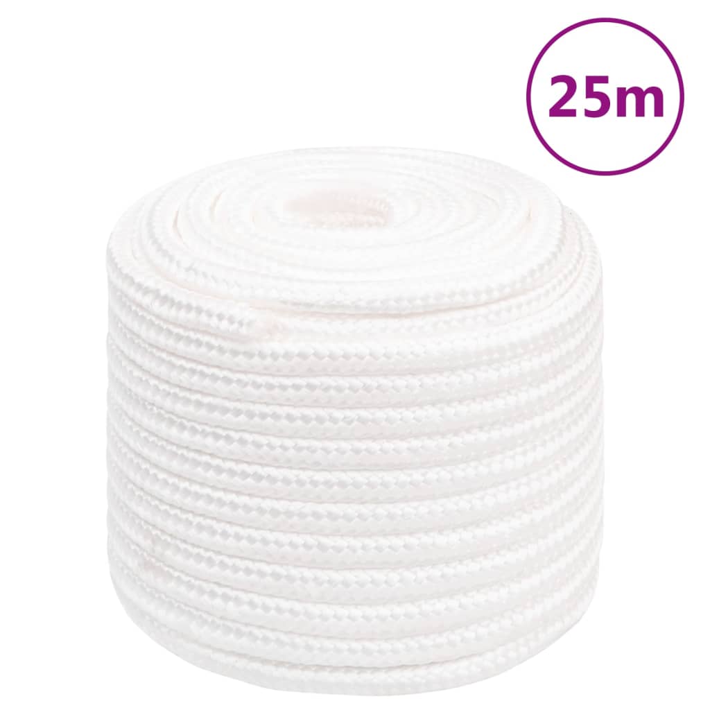 vidaXL Lodní lano celobílé 18 mm 25 m polypropylen