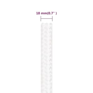 Lodní lano celobílé 18 mm 25 m polypropylen - obrázek 6