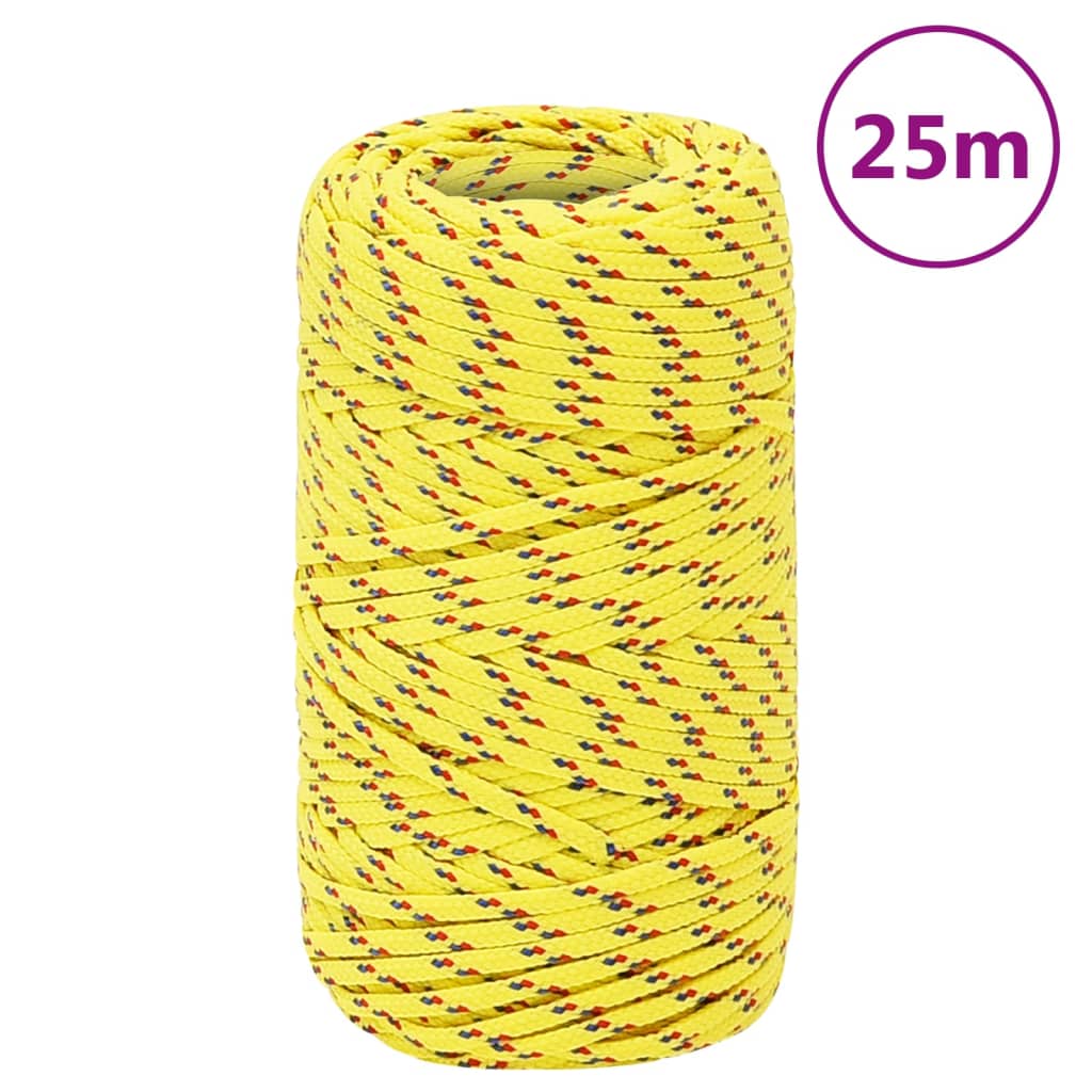 Petrashop  Lodní lano žluté 2 mm 25 m polypropylen