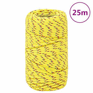 Lodní lano žluté 2 mm 25 m polypropylen - obrázek 1