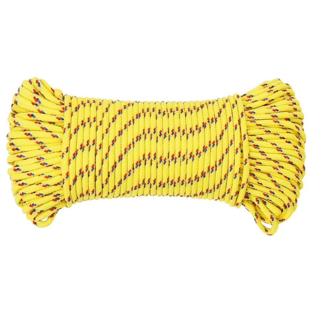 Thumbnail - vidaXL Bootsseil Gelb 3 mm 25 m Polypropylen