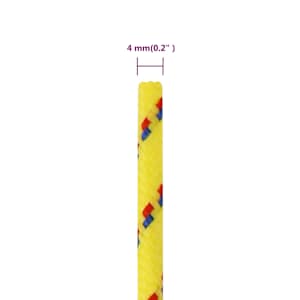 Lodní lano žluté 4 mm 25 m polypropylen - obrázek 6