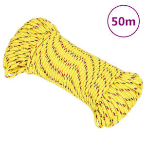 Lodní lano žluté 4 mm 50 m polypropylen - obrázek 1