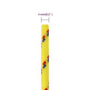 Lodní lano žluté 4 mm 500 m polypropylen - obrázek 6