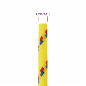 Lodní lano žluté 5 mm 25 m polypropylen - obrázek 6