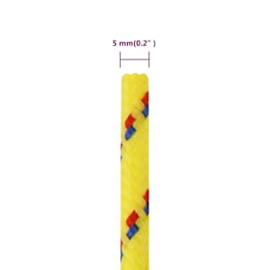 Lodní lano žluté 5 mm 500 m polypropylen - obrázek 6