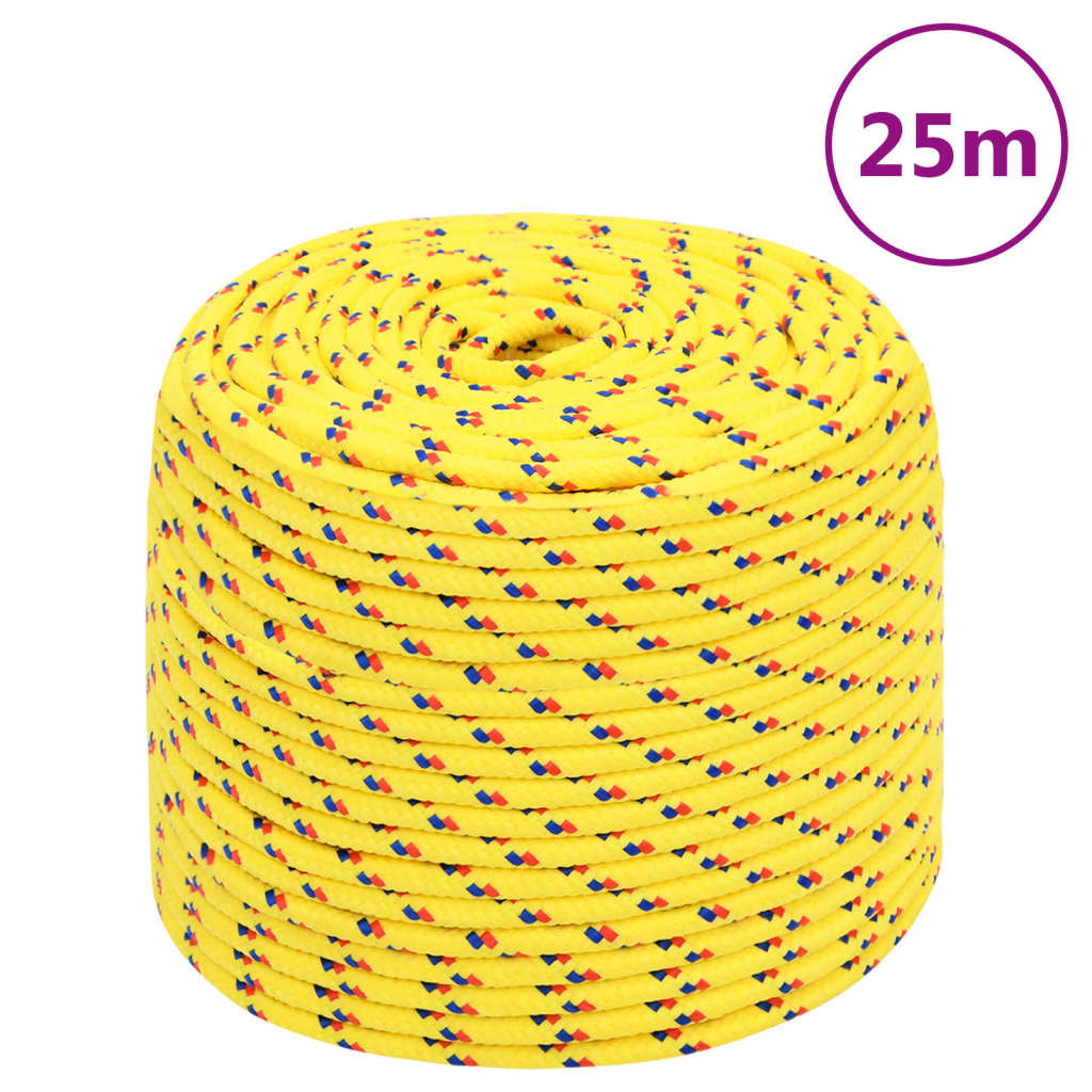 Petrashop  Lodní lano žluté 6 mm 25 m polypropylen