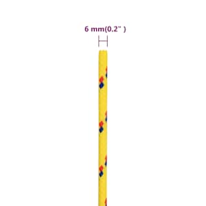 Lodní lano žluté 6 mm 25 m polypropylen - obrázek 6