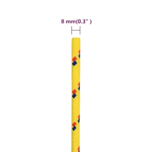 Lodní lano žluté 8 mm 50 m polypropylen - obrázek 6