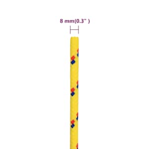 Lodní lano žluté 8 mm 500 m polypropylen - obrázek 6