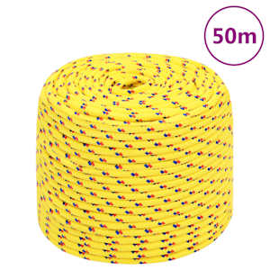 Lodní lano žluté 10 mm 50 m polypropylen - obrázek 1
