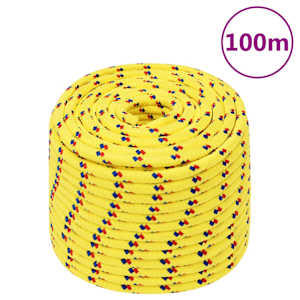 Vrv za čoln rumena 12 mm 100 m polipropilen