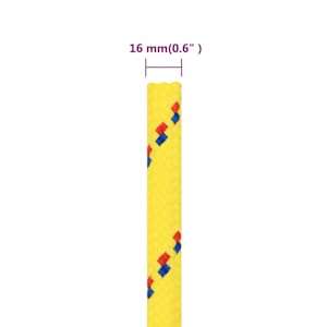 Lodní lano žluté 16 mm 50 m polypropylen - obrázek 6